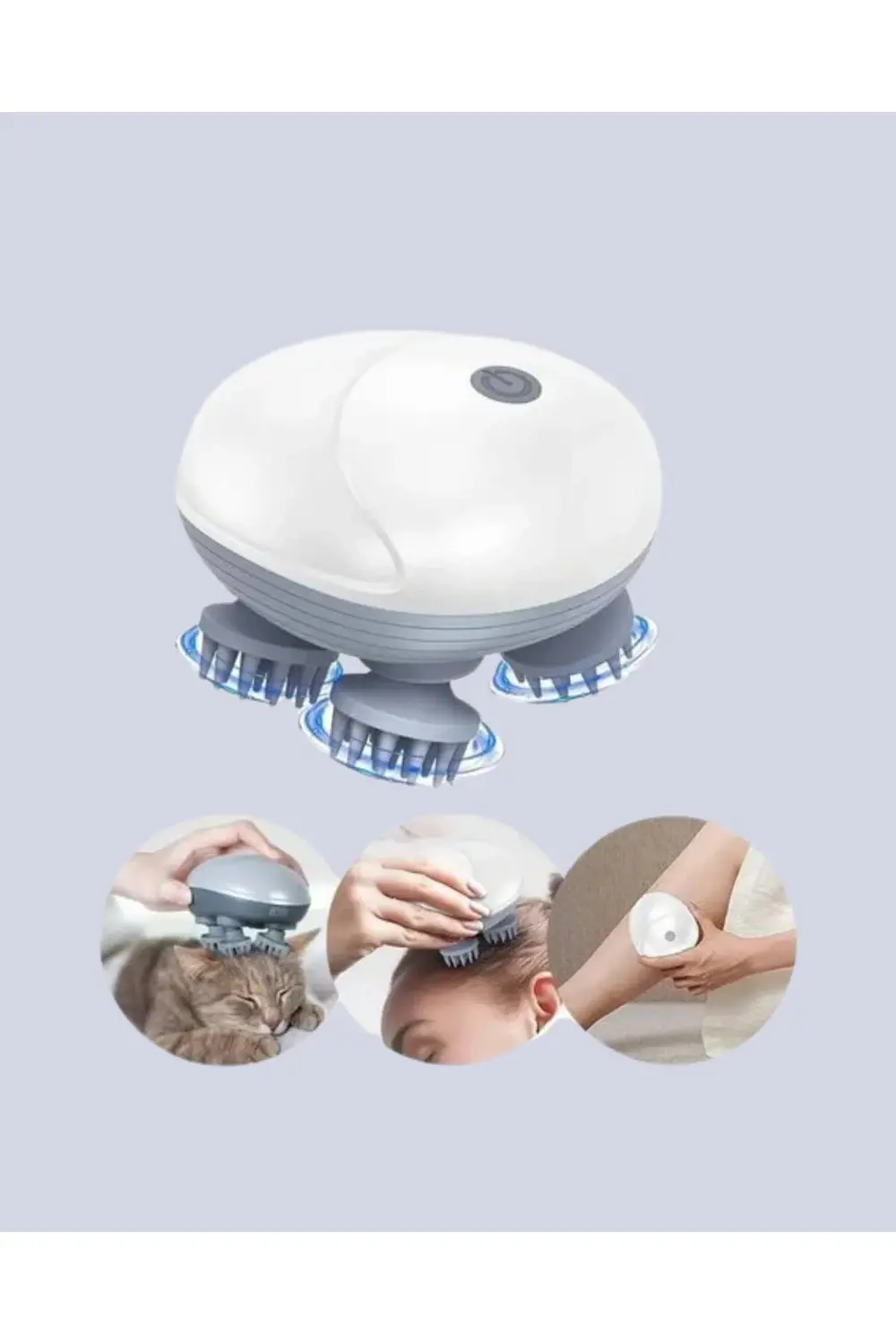 Derin Masaj Sağlayan Elektrikli Kafa Masaj Aleti