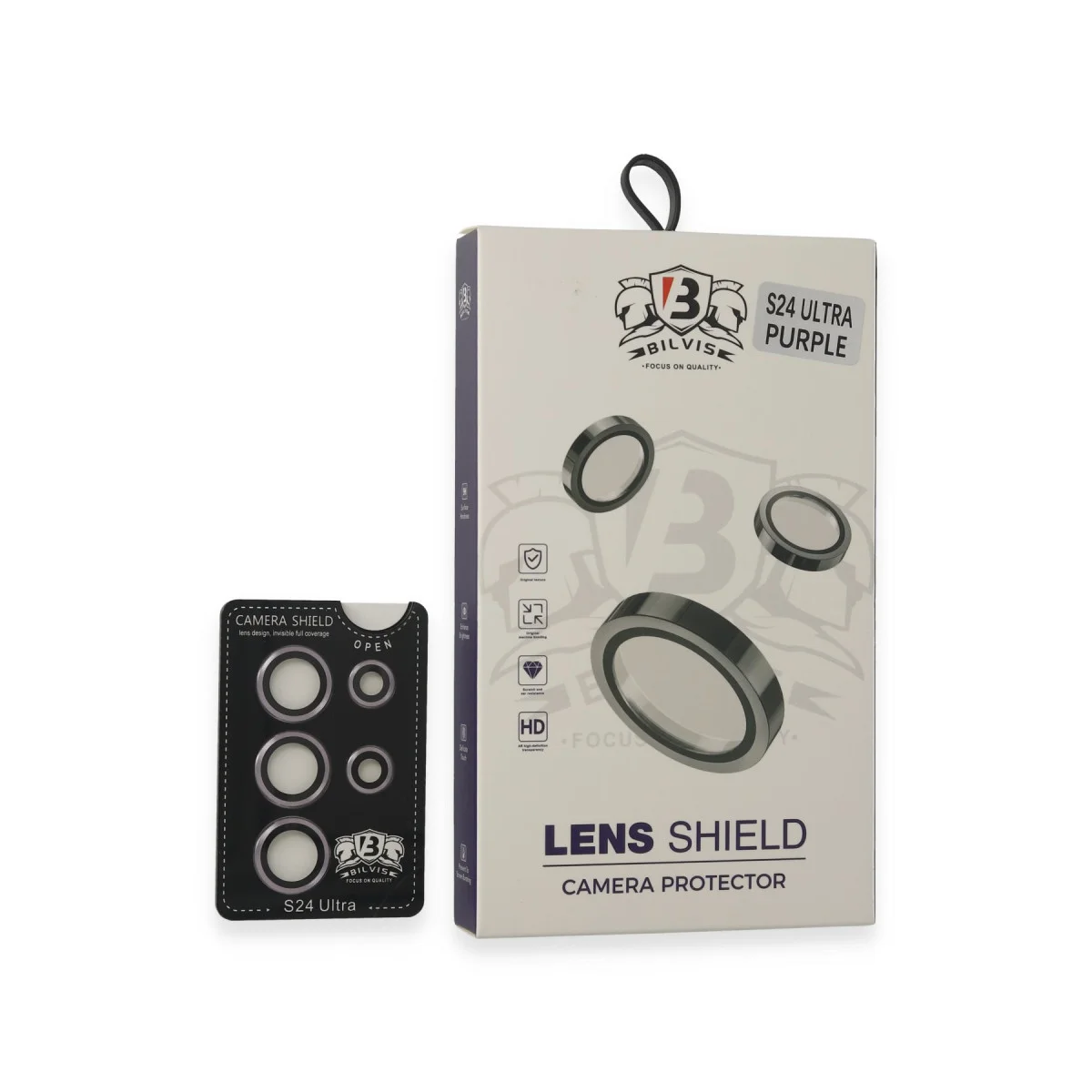 Derin Mor Bilvis Titan Kamera Lens - Ultra HD AR Kaplama Koruyucu
