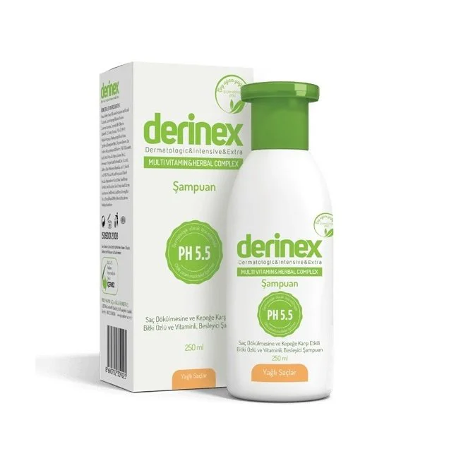 Derinex Saç Bakım Şampuanı 250 ml - Yağlı Saçlar İçin Derinex Saç Bakım Şampuanı 250 ml - Yağlı Saçlar İçin