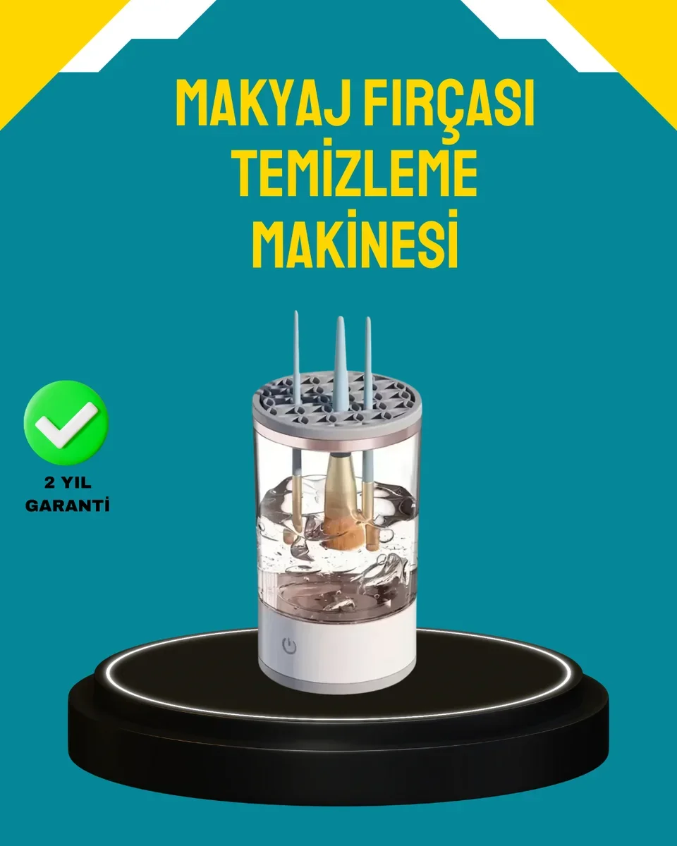 Derinlemesine Makyaj Fırçası Temizleyici - Sonik Teknoloji ile Hijyen ve Ömür