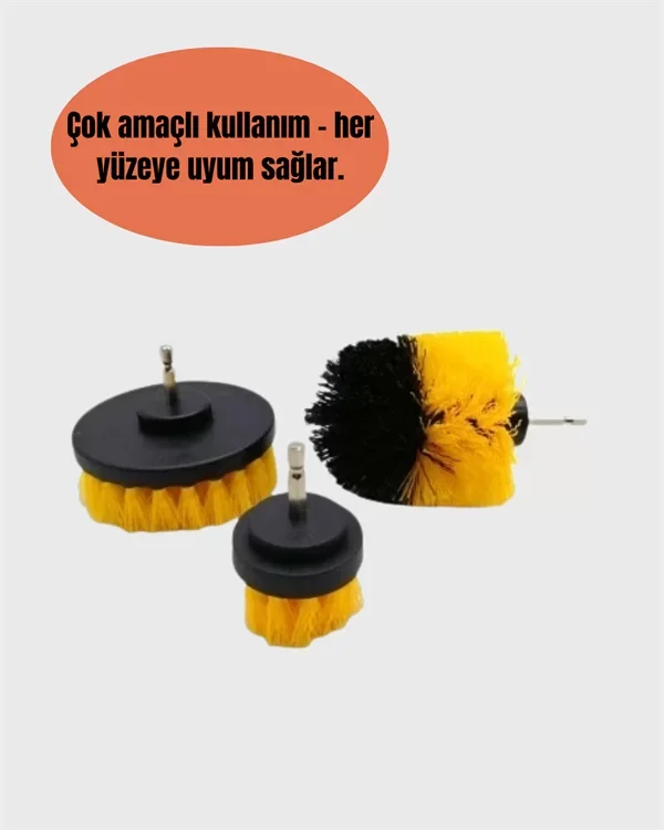 Derinlemesine Temizlik İçin Dayanıklı Kıllı Matkap Fırçası