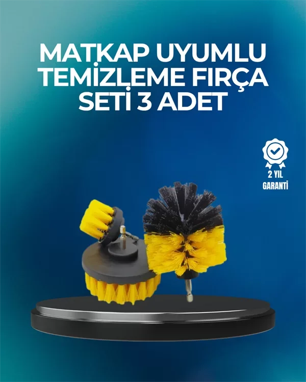 Derinlemesine Temizlik İçin Dayanıklı Kıllı Matkap Fırçası Başlığ