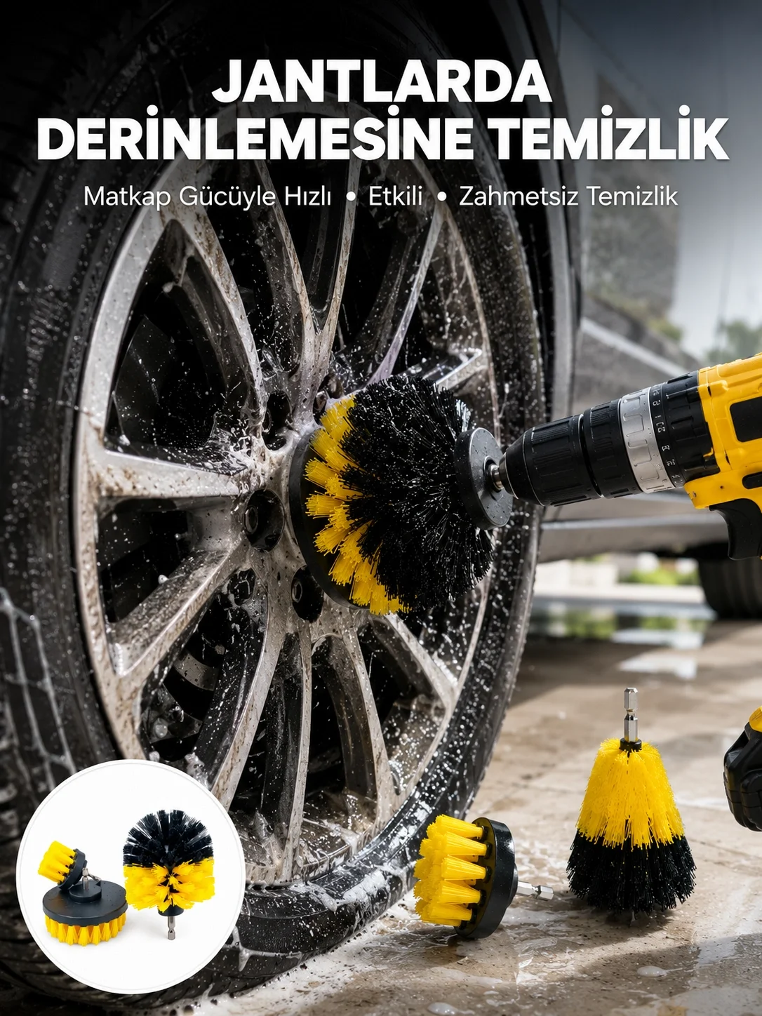 Derinlemesine Temizlik İçin Dayanıklı Kıllı Matkap Fırçası Başlığı Fiyatı, Yorumları ve Özellikleri