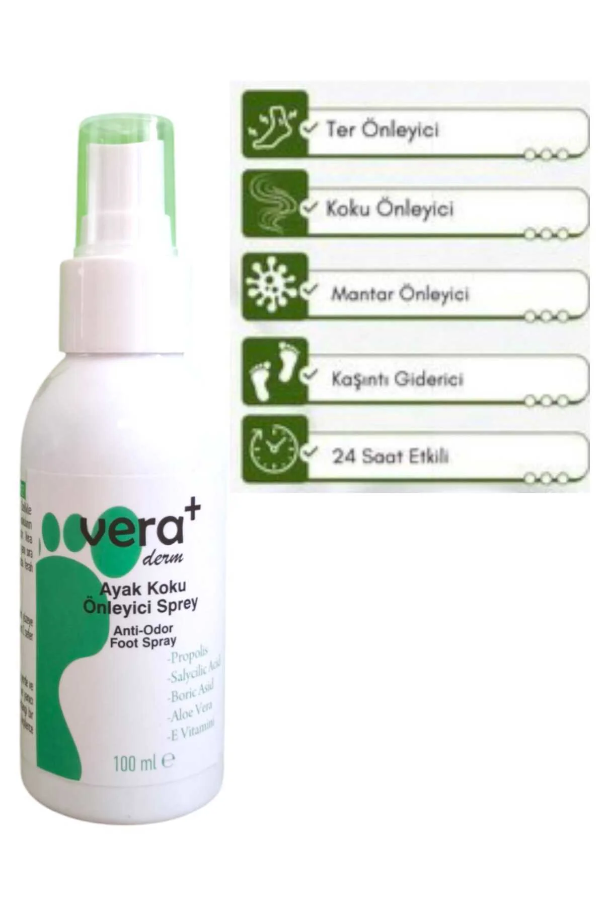 derm ayak koku önleyici sprey 100ml