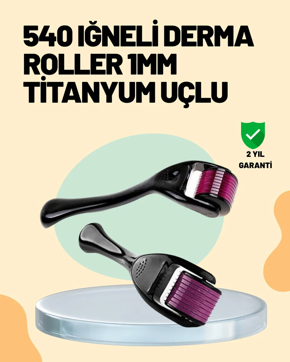 Derma Roller 0.25 mm Mikro İğneli – Cilt Yenileme ve Canlandırma