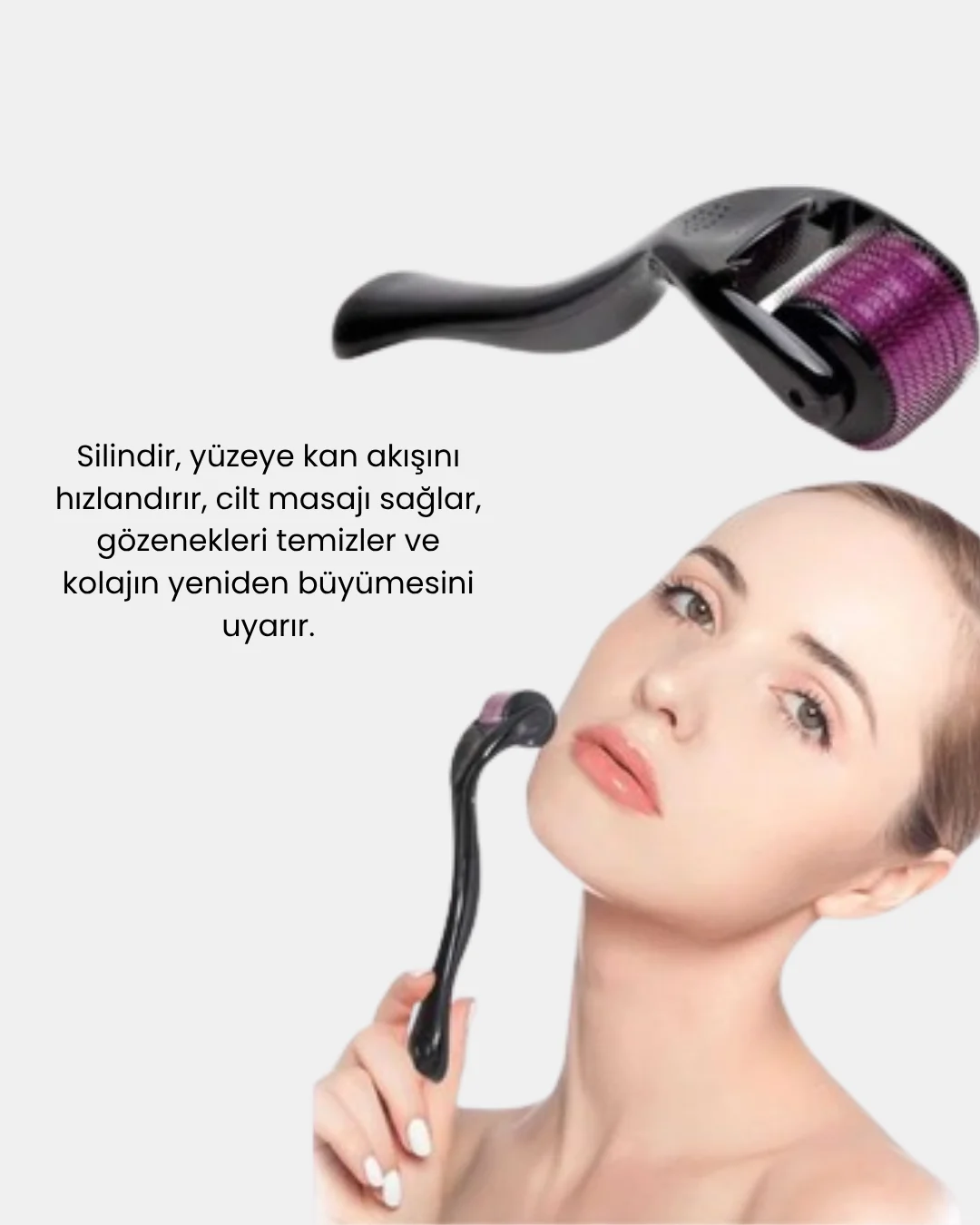 Derma Roller Titanyum İğneli Cilt Yenileyici – Akne ve Kırışıklık Karşıtı Derma Roller Titanyum İğneli Cilt Yenileyici – Akne ve Kırışıklık Karşıtı