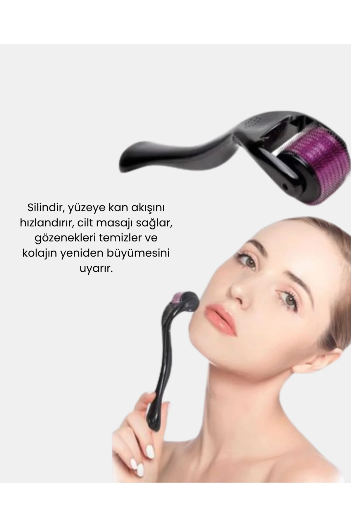 Derma Roller Titanyum İğneli Cilt Yenileyici – Akne, Kırışıklık v