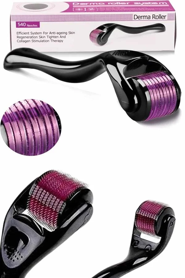 Derma Roller Titanyum Uçlu 540 İğneli 1 Mm Saç Sakal Çıkarma Ve Cilt Bakım Masaj Aleti Derma Roller Titanyum Uçlu 540 İğneli 1 Mm Saç Sakal Çıkarma Ve Cilt Bakım Masaj Aleti