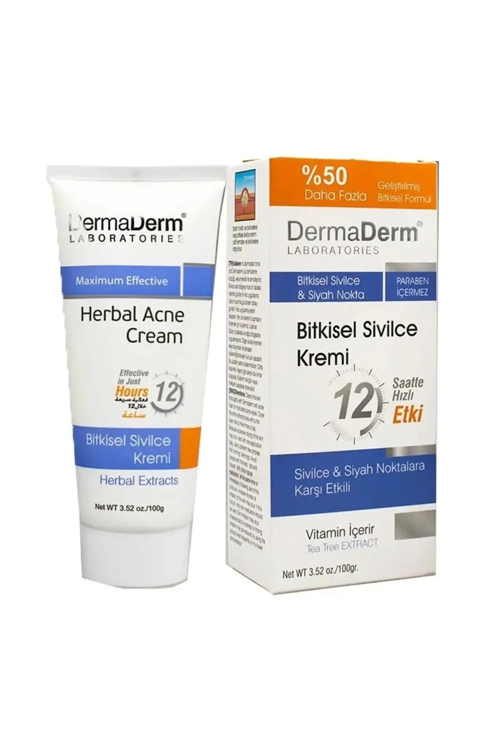 Dermaderm Bitkisel Sivilce Kremi 100 Gr