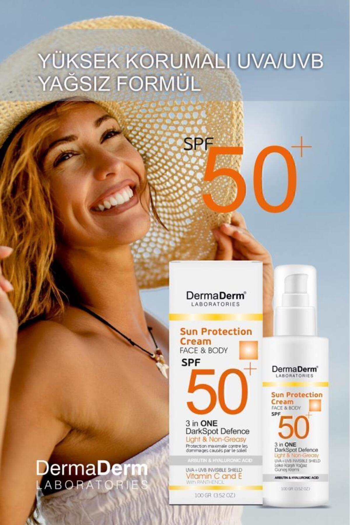 Dermaderm Face Ve Body 3 In 1 Darkspot Leke Karşıtı Kremi Spf 50 