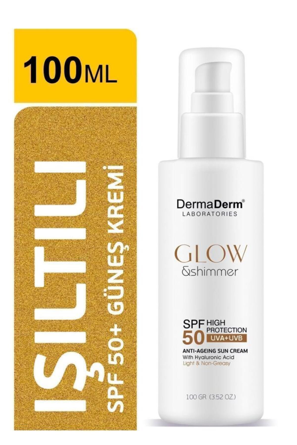 Dermaderm Laboratories Dermaderm Glow Ve Shimmer Simli Güneş Kremi Spf 50 100 Gr