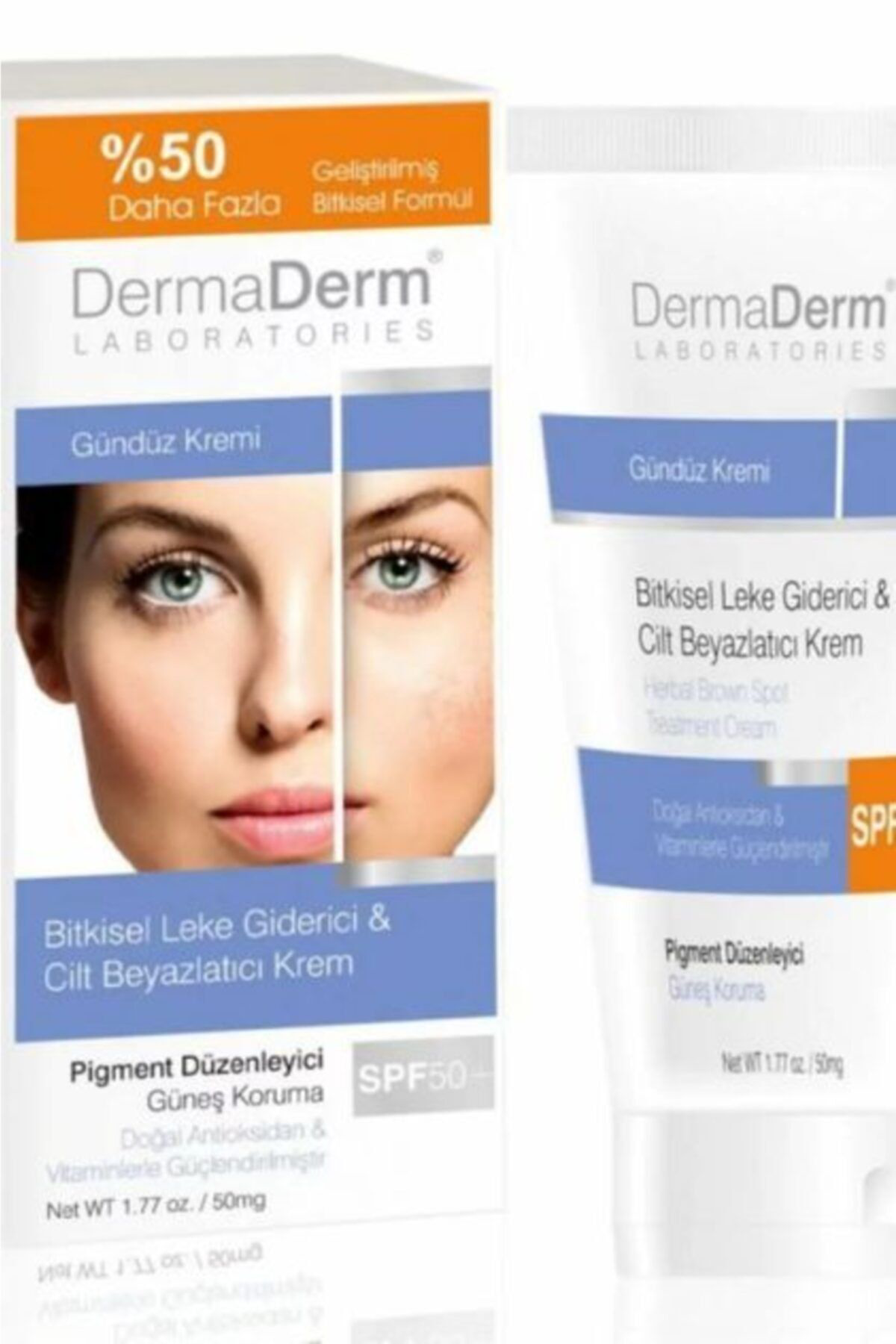 Dermaderm Laboratories Dermaderm Leke & Cilt Beyazlatıcı Krem Spf50+ Gündüz 100 G