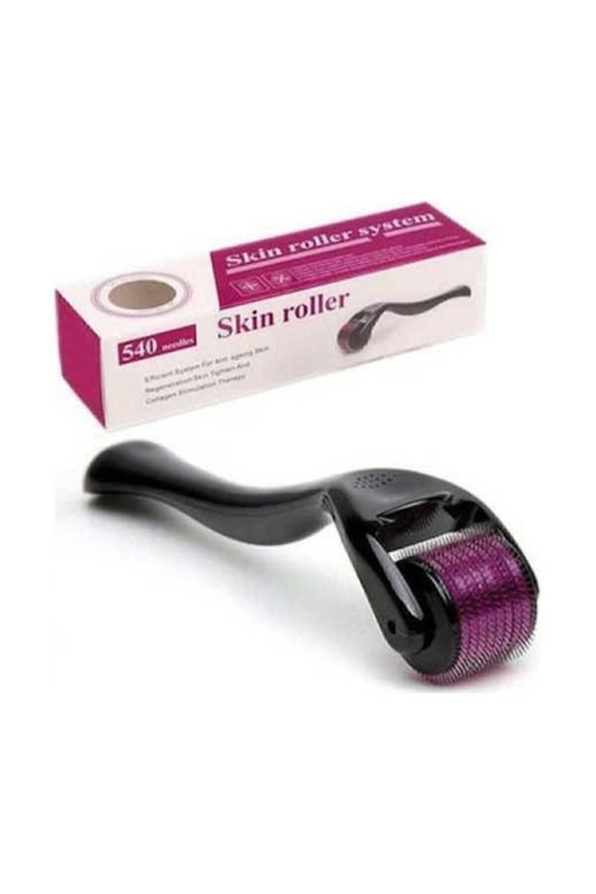 Dermaroller 1 Mm Siyah Roller Iğneli Masaj Aleti Saç Çıkarma Tara