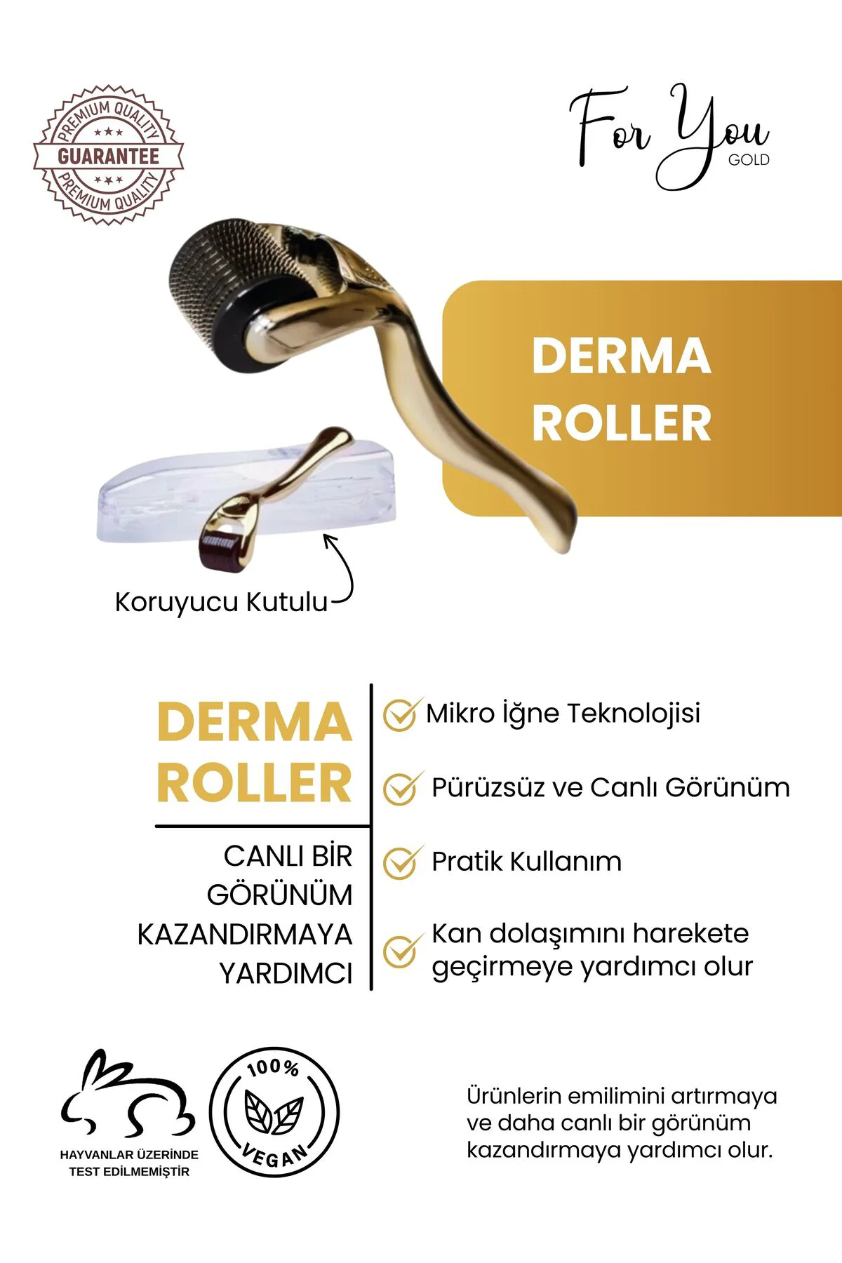 Dermaroller - Altın