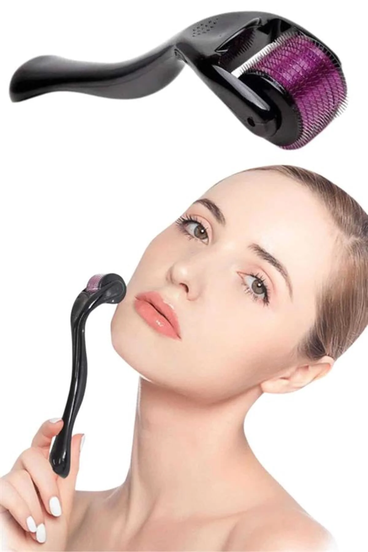 Dermaroller Titanyum 540 Iğneli 1 Mm Saç Kaş Sakal Serum Kullanım