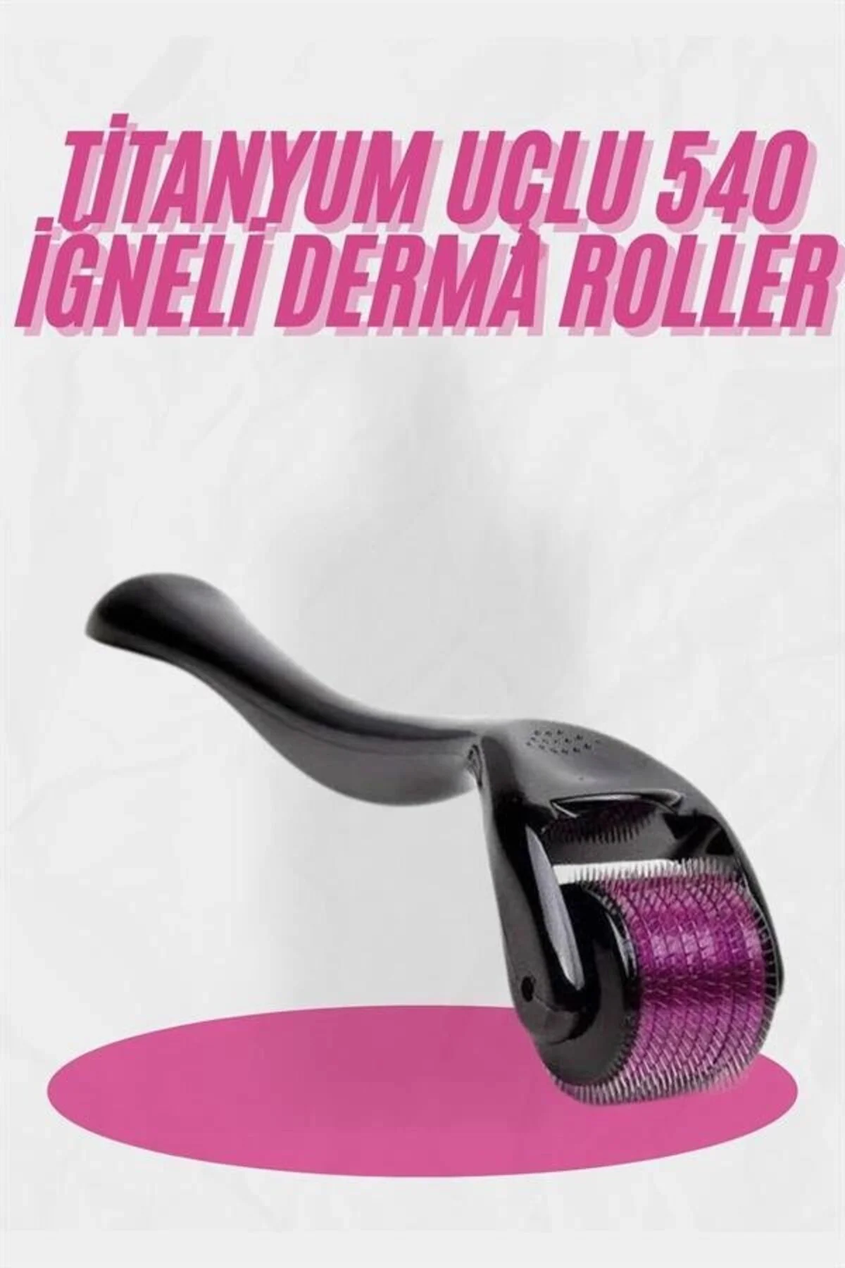 Dermaroller Titanyum 540 Iğneli 1 Mm Saç Kaş Sakal Serum Kullanım