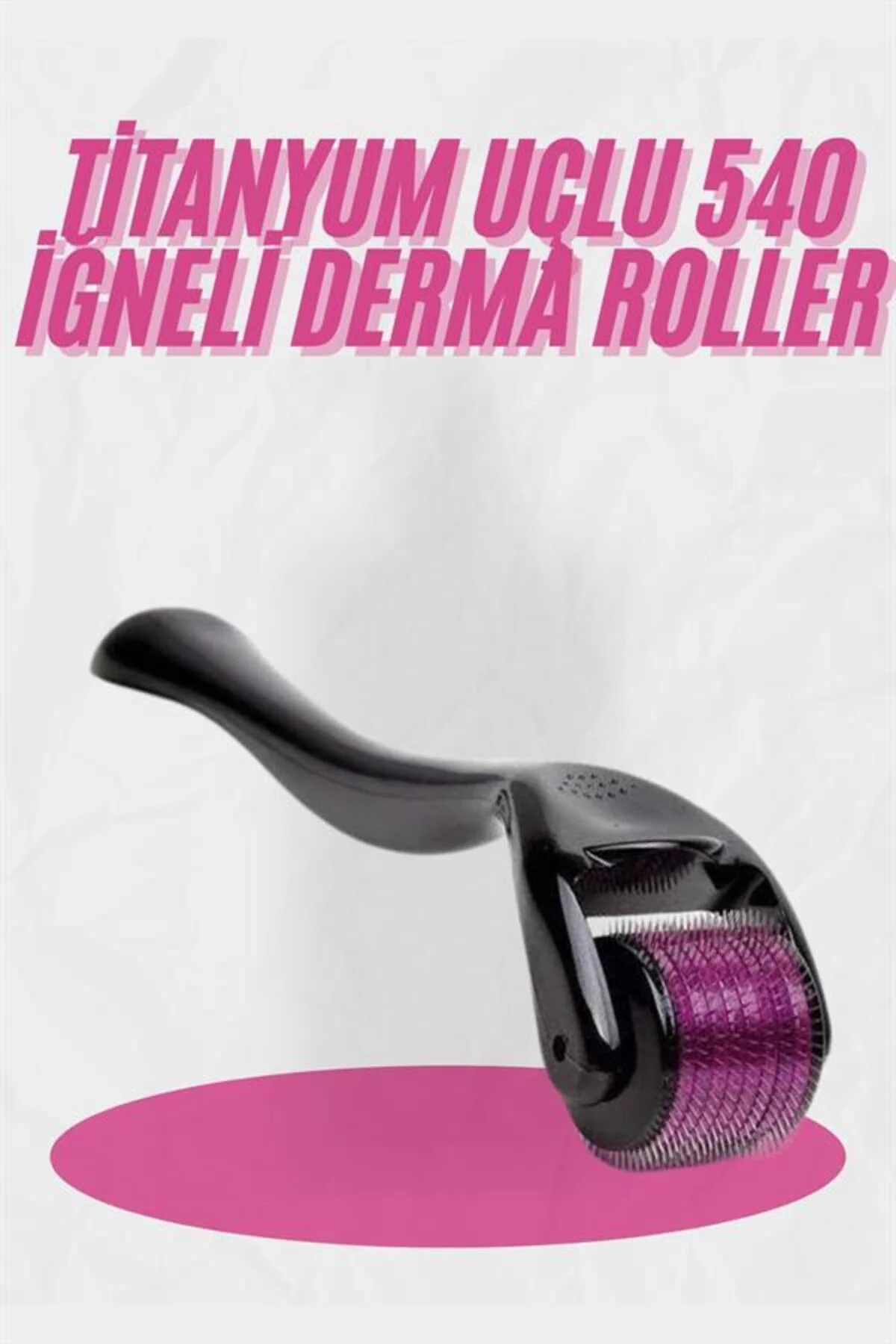 Dermaroller Titanyum 540 Iğneli 1 Mm Saç Kaş Sakal Serum Kullanım