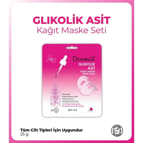 Derminix Glikolik Kağıt Maske