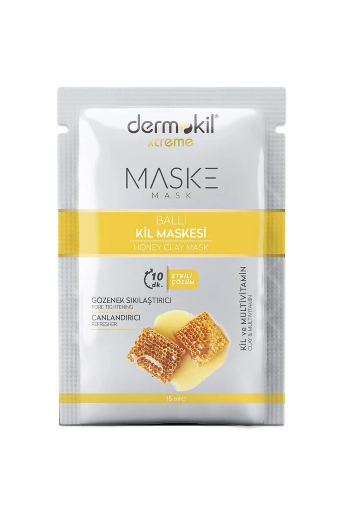 DERMOKİL Ballı Kil Yüz Maskesi 15 ml