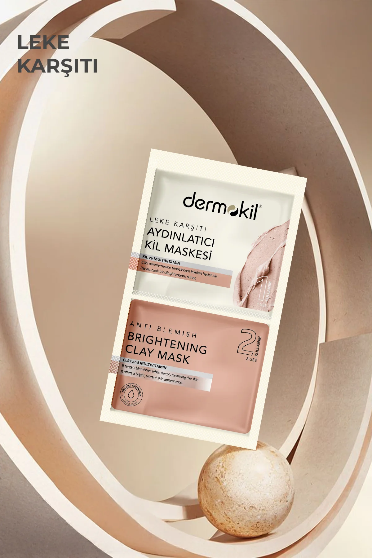 DERMOKİLLeke Karşıtı Aydınlatıcı Kil Maskesi 2* 7.5 ml