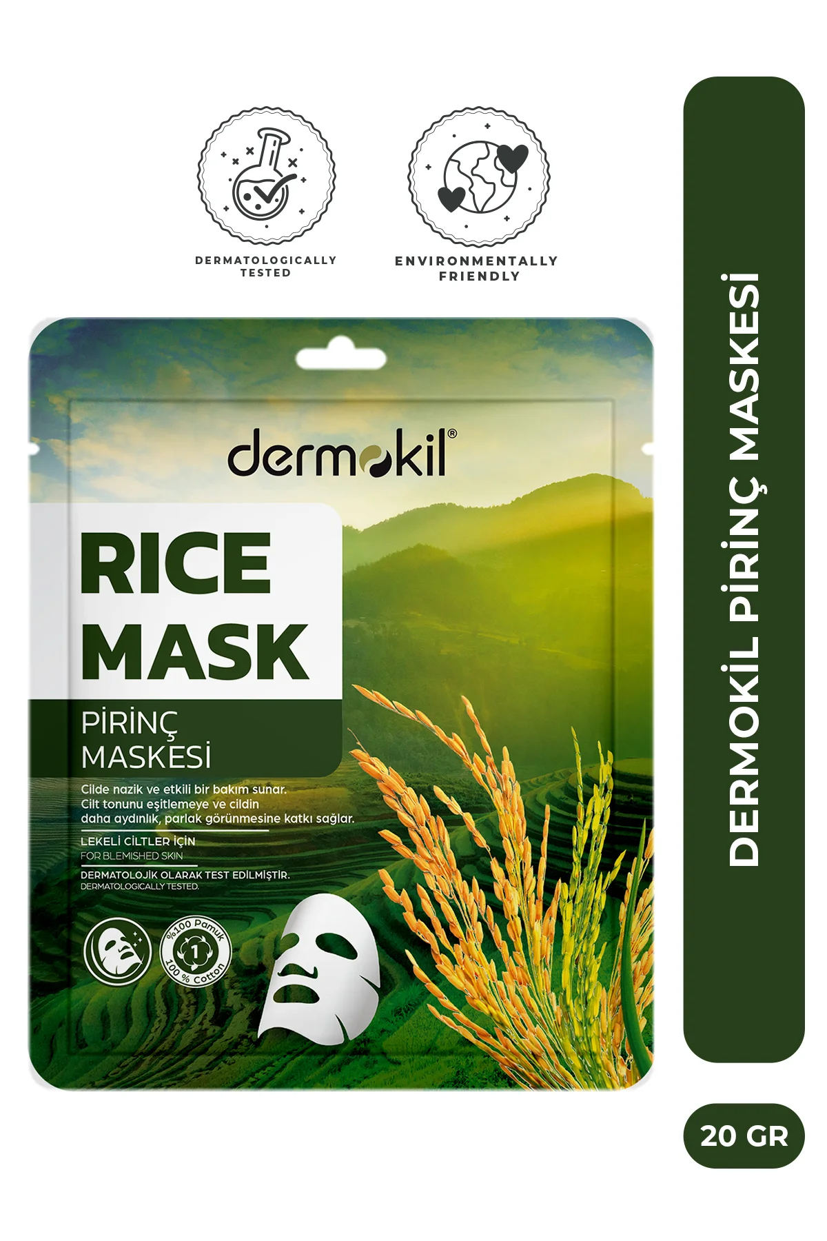 DERMOKİLPirinç Kağıt Maske - Leke Karşıtı 20 g