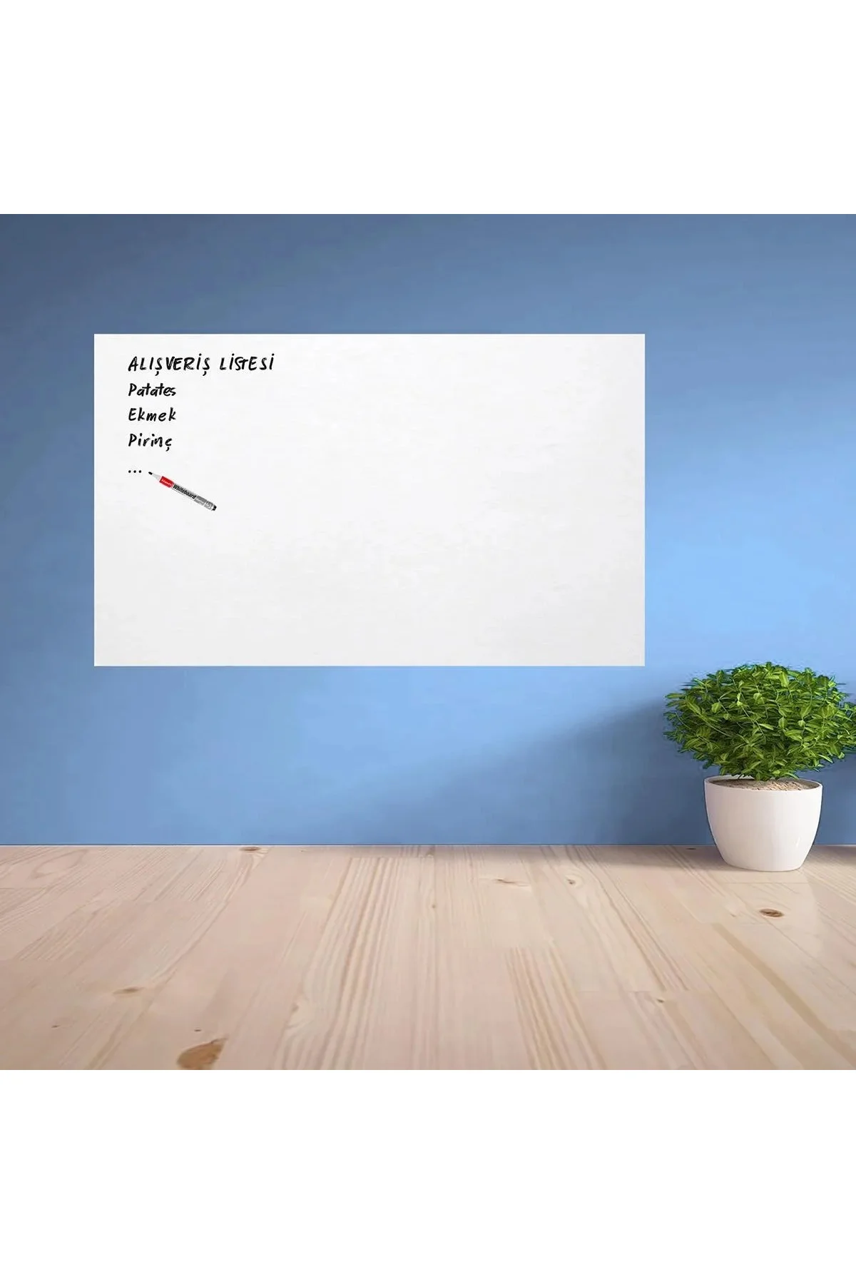 Ders Çalışma Yazı Tahtası Manyetik Duvar Stickerı 100x60 cm Ders Çalışma Yazı Tahtası Manyetik Duvar Stickerı 100x60 cm