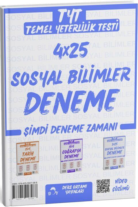 Ders Ortamı TYT Sosyal Bilimler 4 Deneme Tamamı Video Çözümlü Der