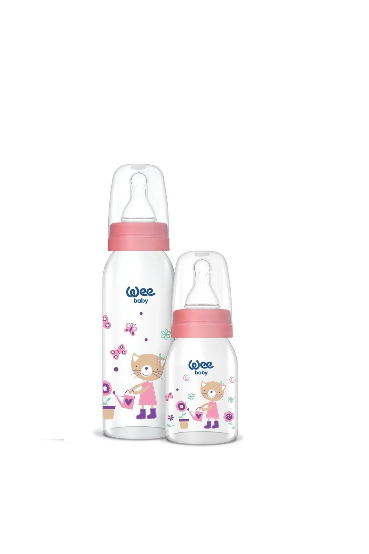 Desenli Cam Biberon Seti