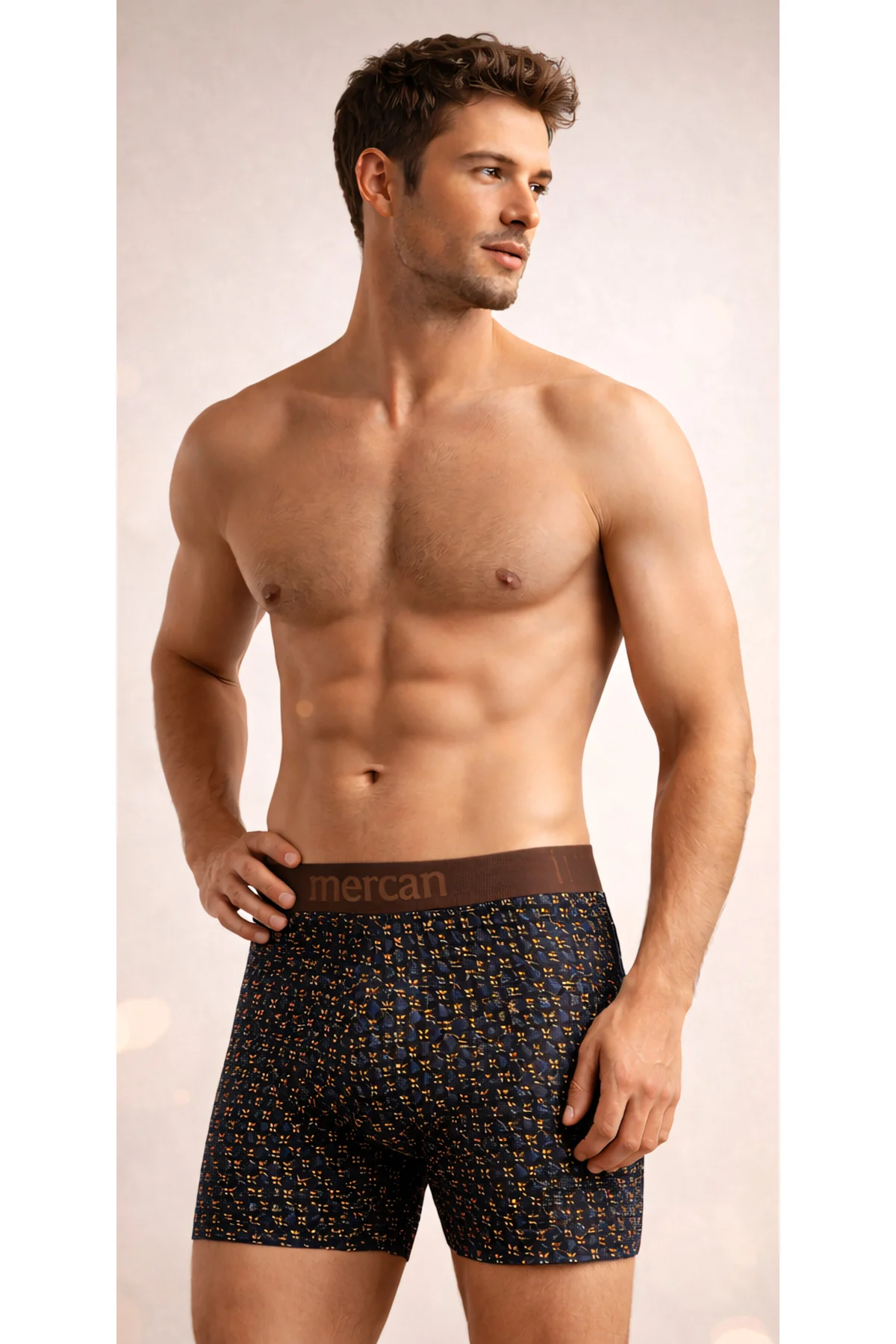 Desenli Erkek Boxer 6'lı Paket ZER