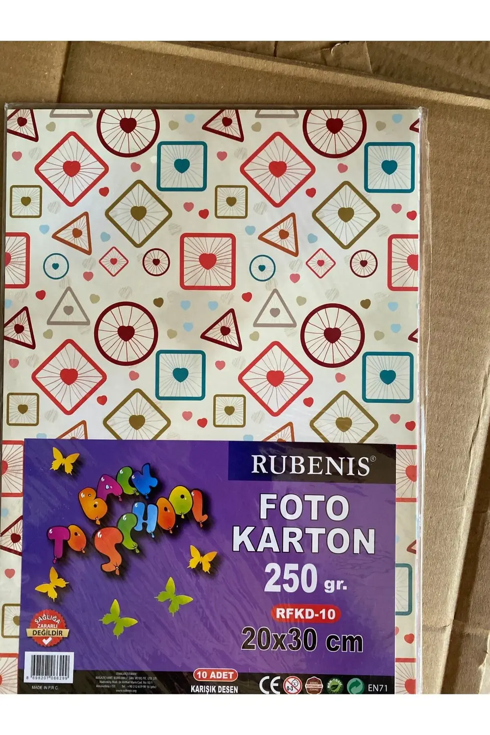 Desenli Foto Karton 250 Gr A4