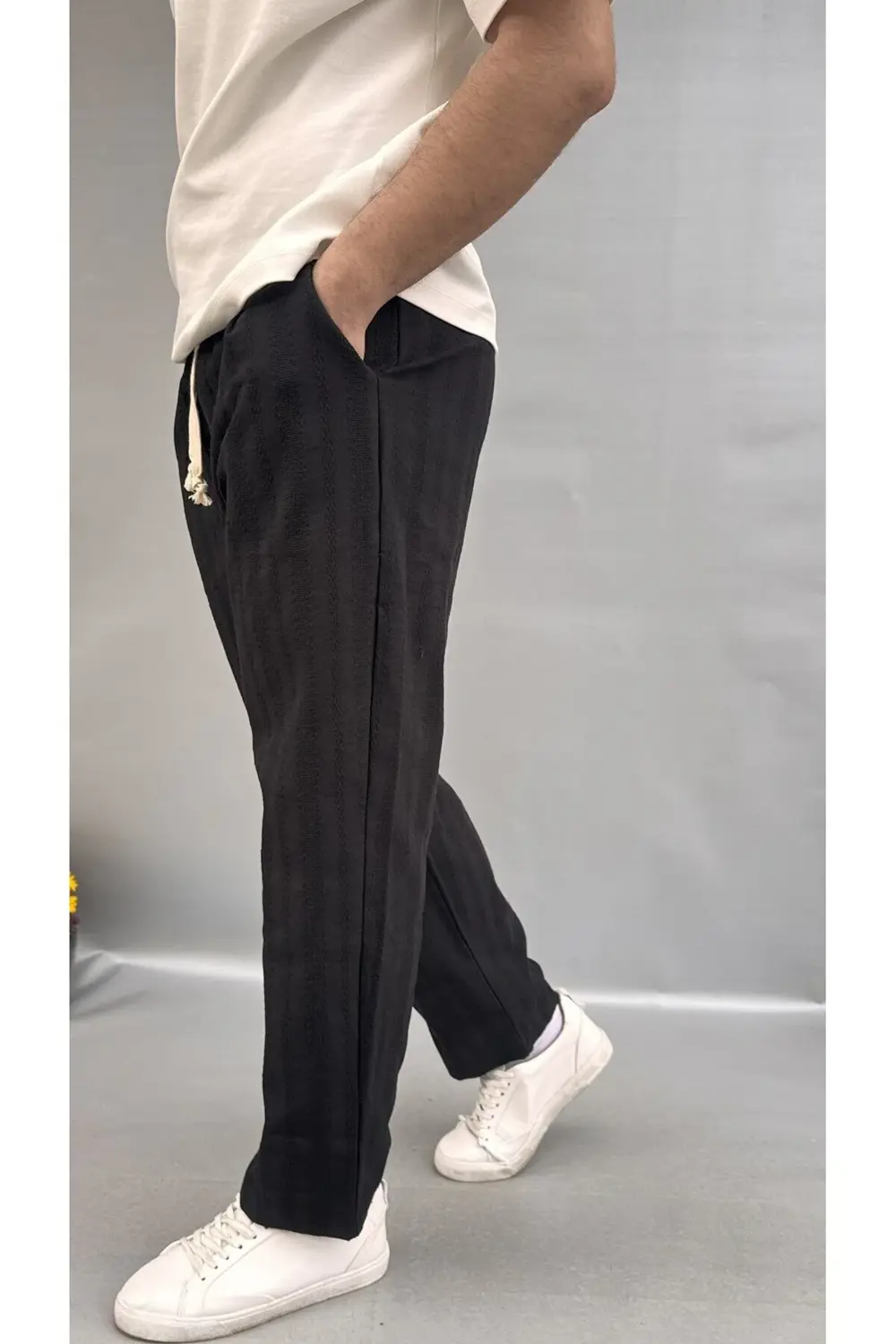 Desenli Keten Jogger