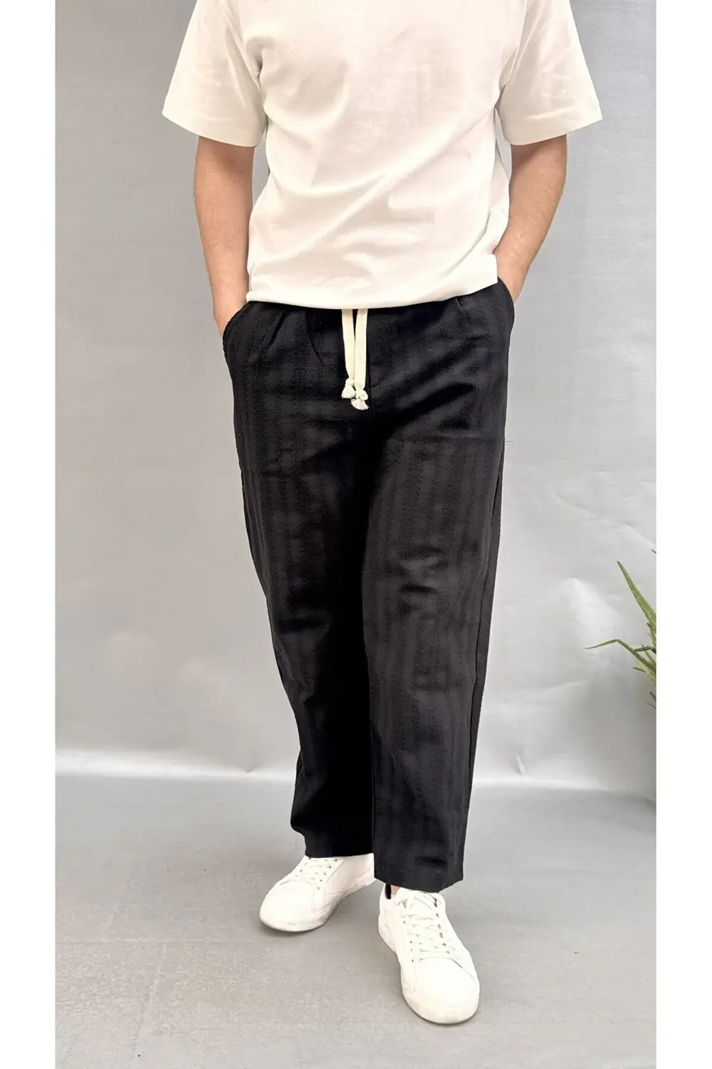 Desenli Keten Jogger