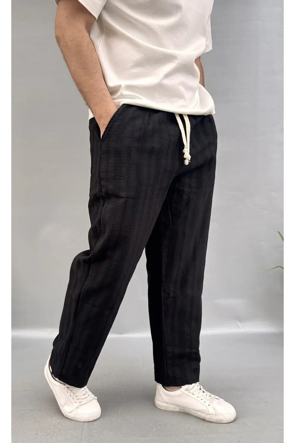 Desenli Keten Jogger