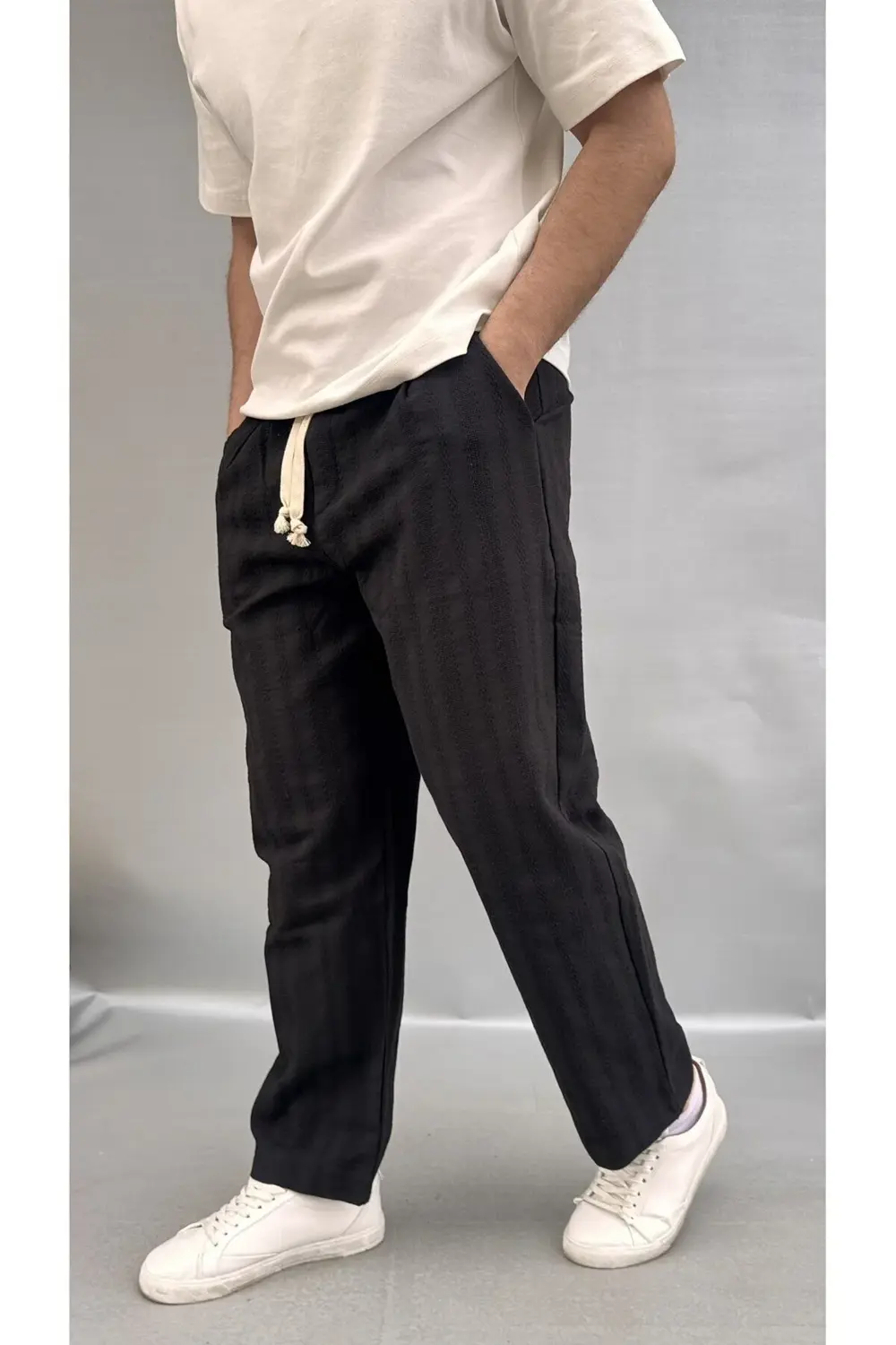 Desenli Keten Jogger