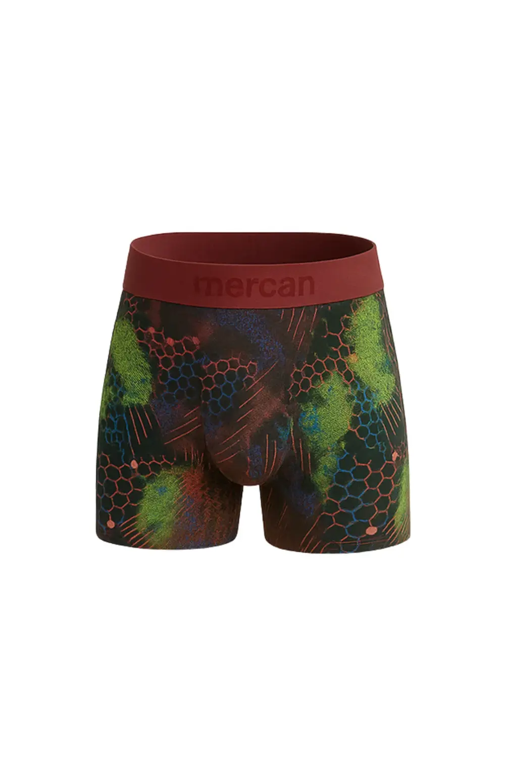 Desenli Likralı Pamuklu Baskılı Erkek Boxer - BİO