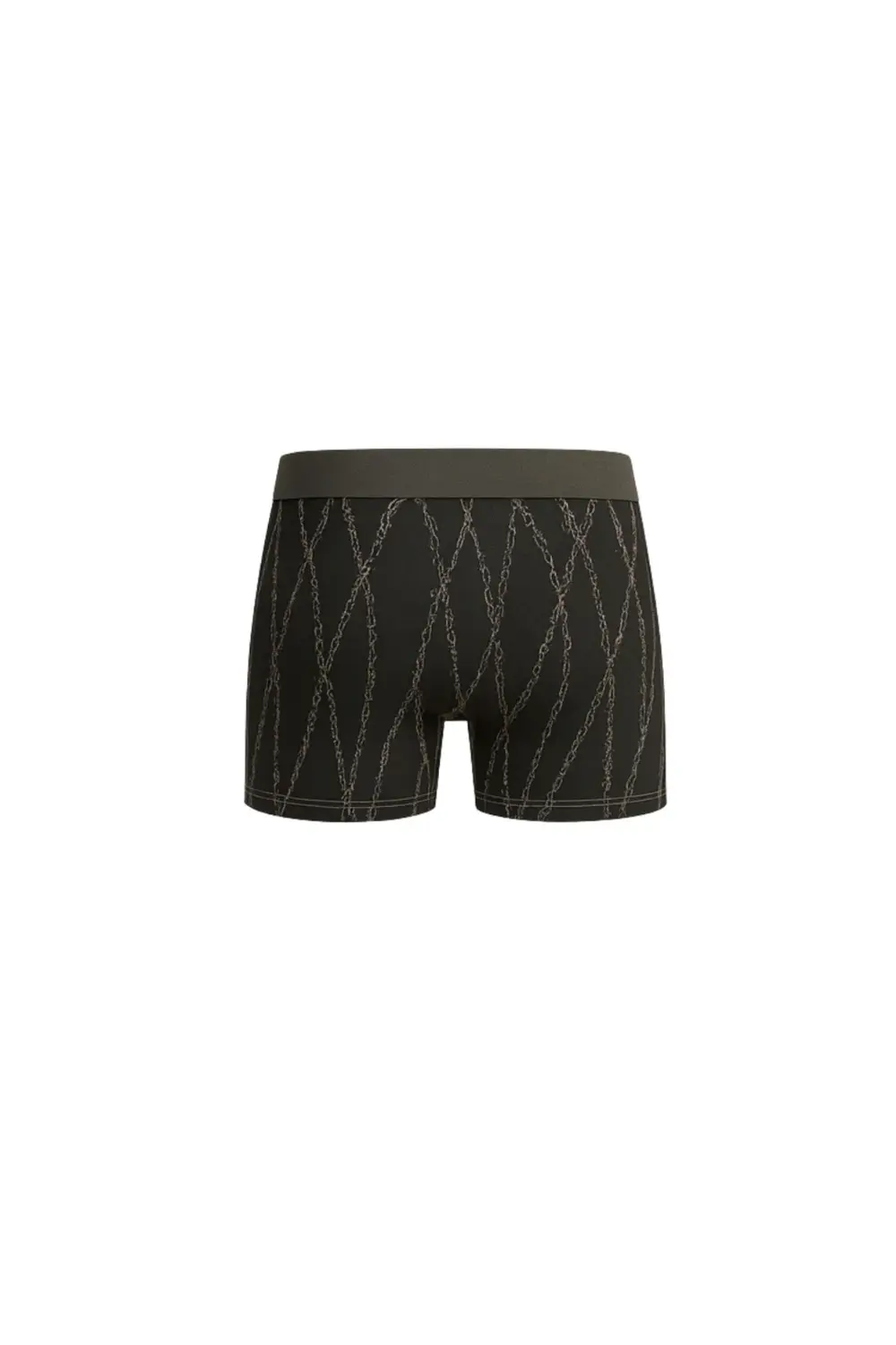 Desenli Likralı Pamuklu Baskılı Erkek Boxer - HORYO