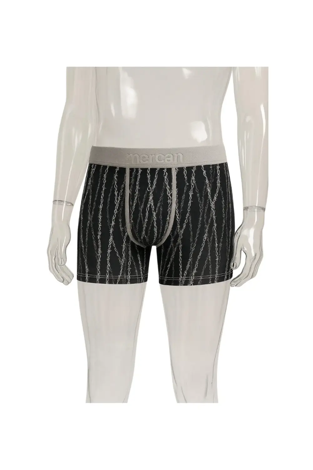 Desenli Likralı Pamuklu Baskılı Erkek Boxer - HORYO