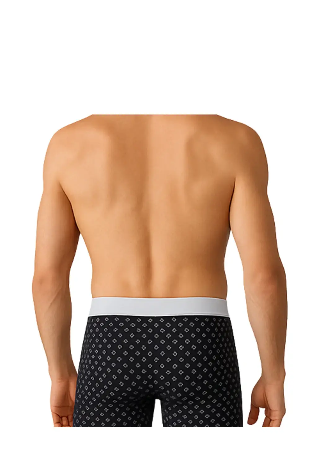 Desenli Likralı Pamuklu Baskılı Erkek Boxer - SONHAK