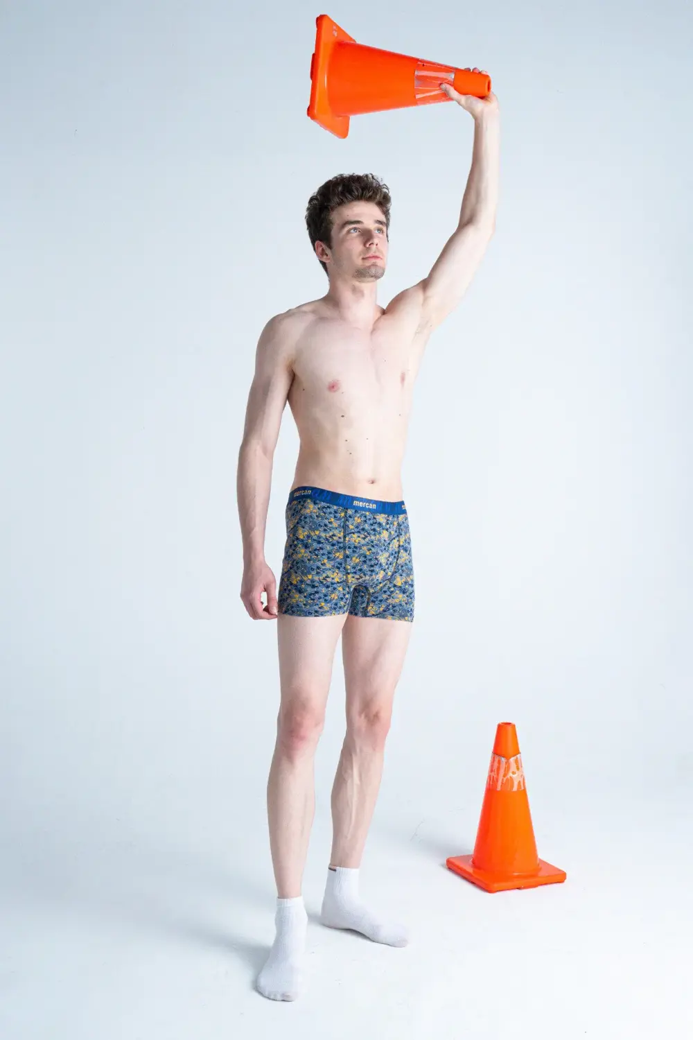 Desenli Likralı Pamuklu Esnek Baskılı Erkek Boxer - Danger