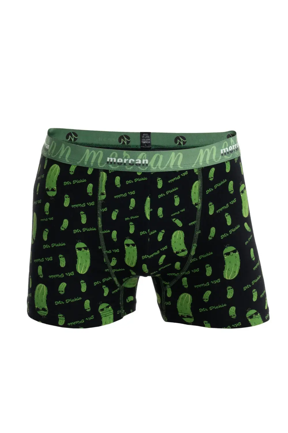 Desenli Likralı Pamuklu 'mr. Pickle' Baskılı Erkek Boxer