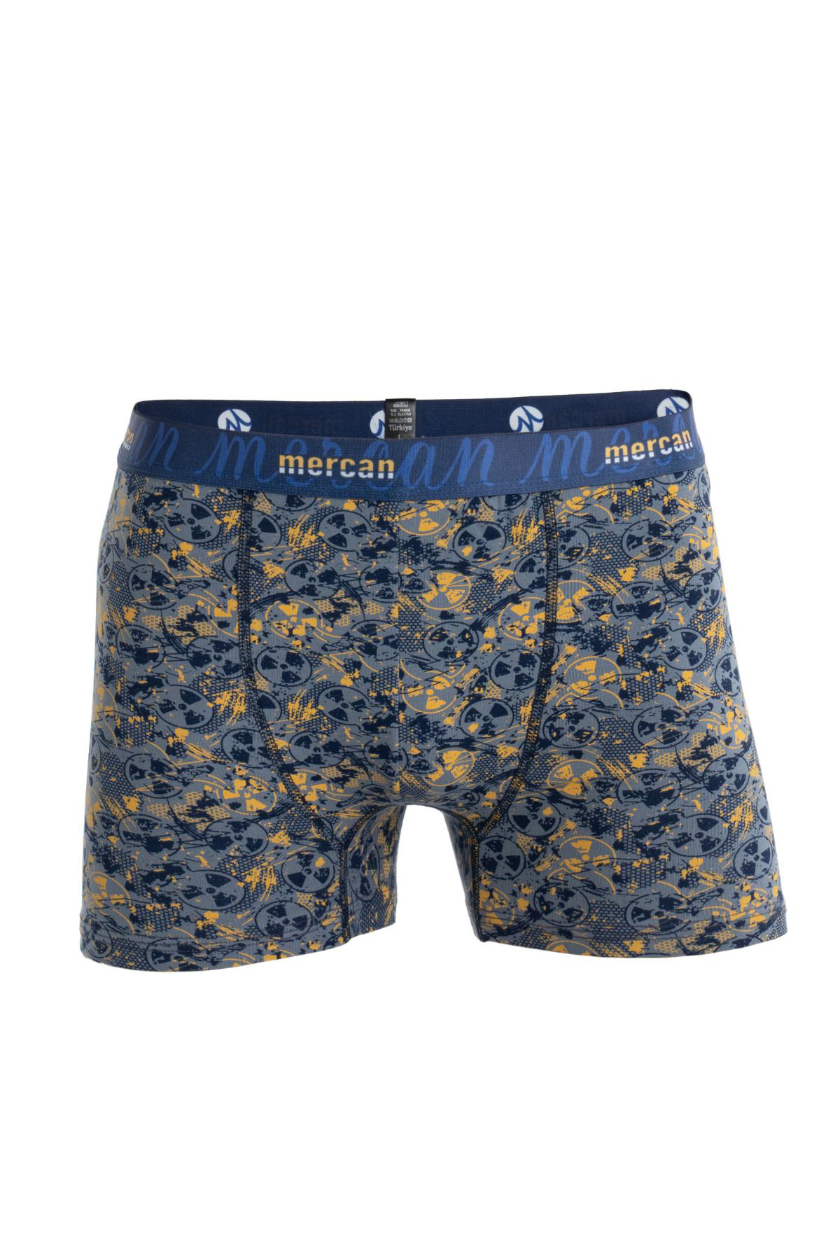 Mercan Desenli Likralı Pamuklu Esnek Baskılı Erkek Boxer - Danger