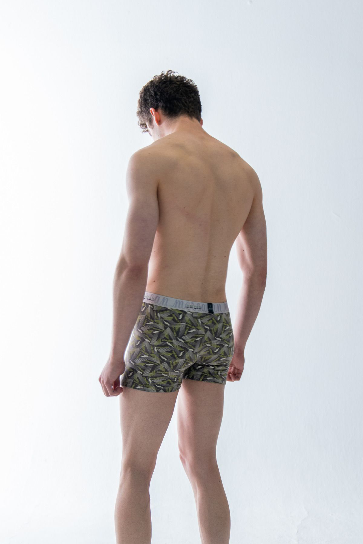 Mercan Desenli Likralı Pamuklu Perfection Baskılı Erkek Boxer