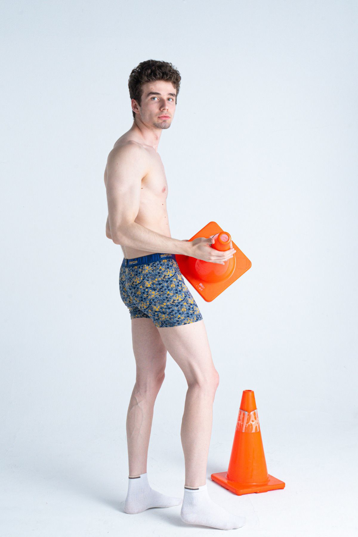 Mercan Desenli Likralı Pamuklu Esnek Baskılı Erkek Boxer - Danger