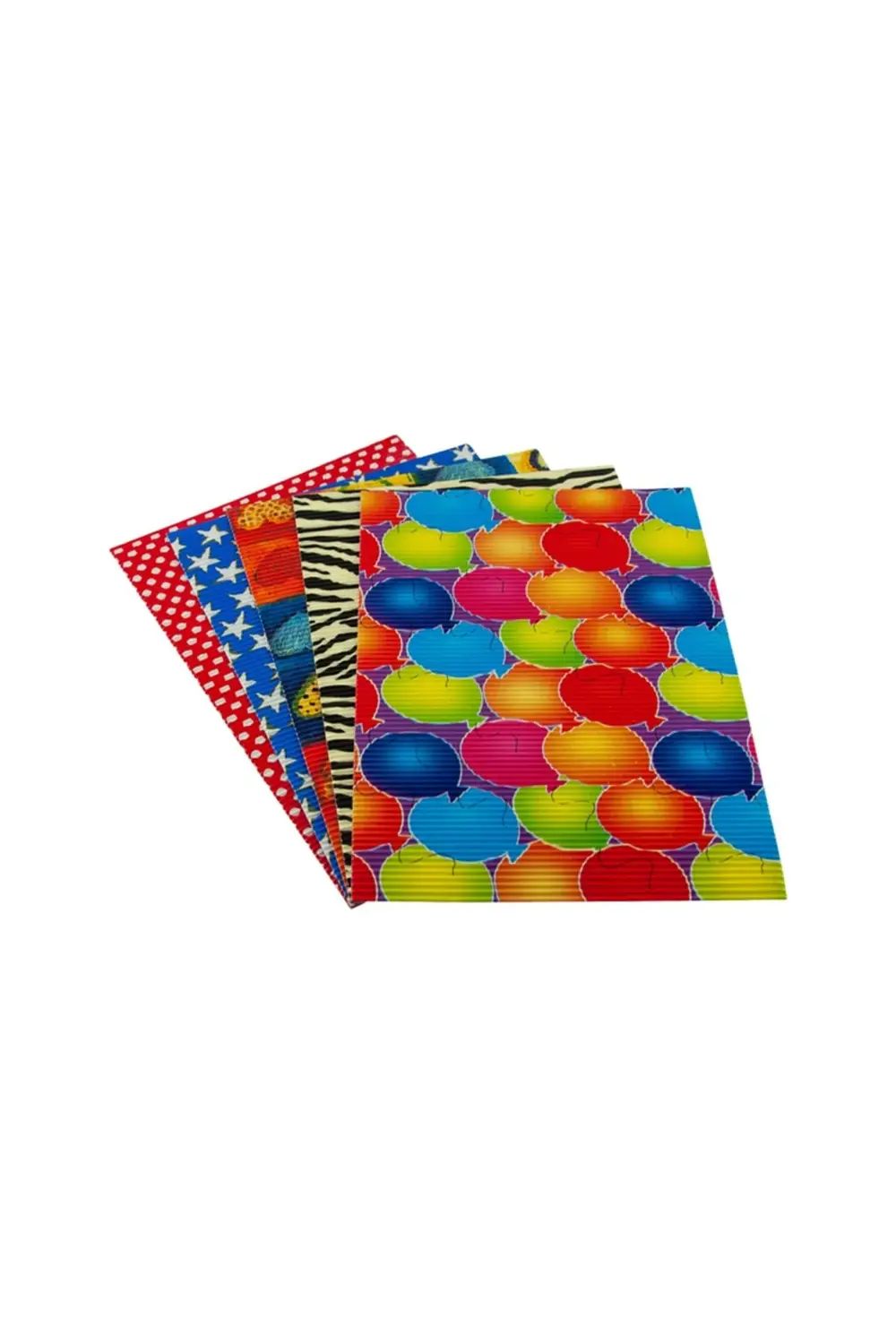 Desenli Oluklu Karton 10 Lu A4