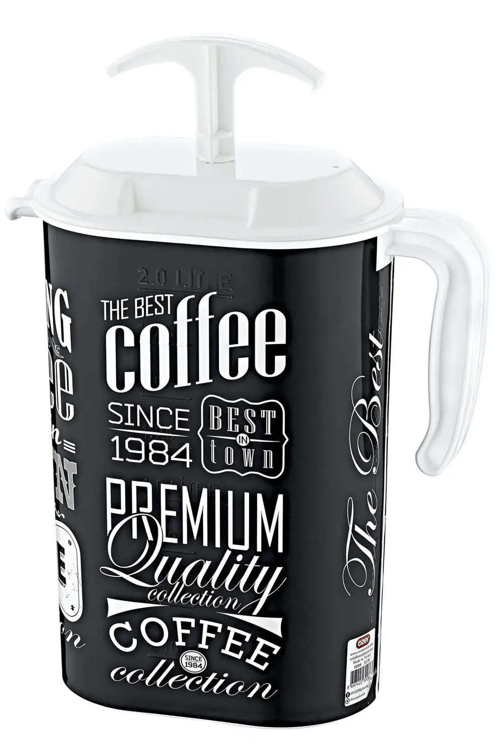 Desenli Oval Ayran Sürahi 2 Litre