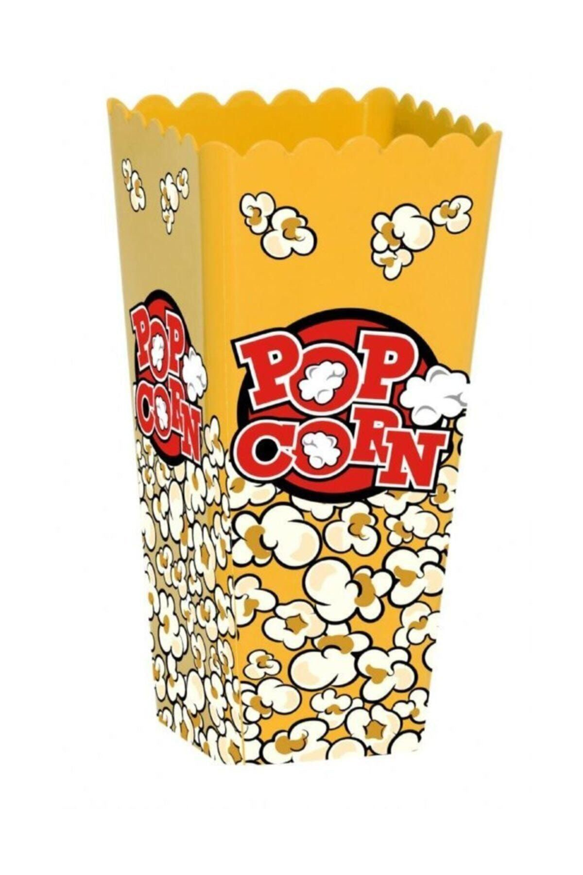 Herevin Desenli Patlamış Mısır Kutusu-Sarı