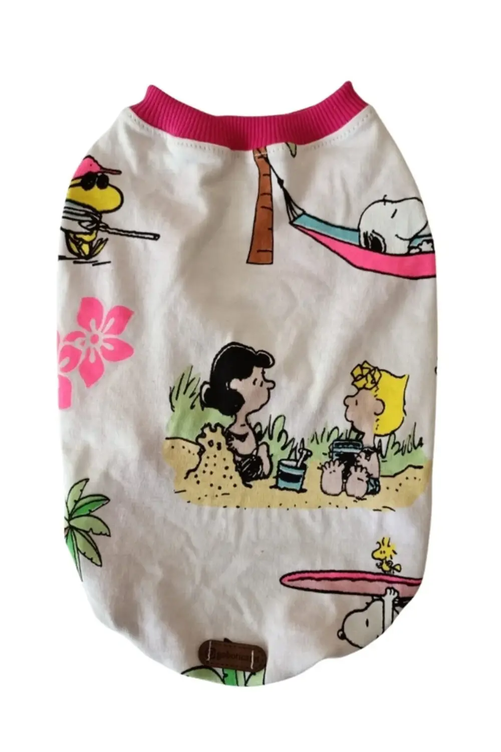 Desenli Pembe Kollu Kedi Köpek Kıyafeti Elbisesi XLarge/XL/Beden Desenli Pembe Kollu Kedi Köpek Kıyafeti Elbisesi XLarge/XL/Beden