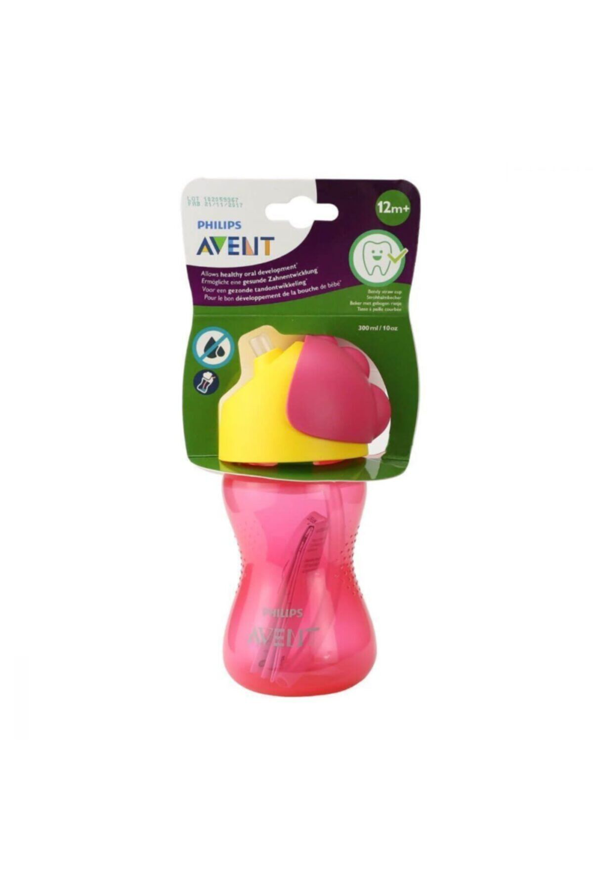 Avent Desenli Pipetli Bardak 300Ml Kiz