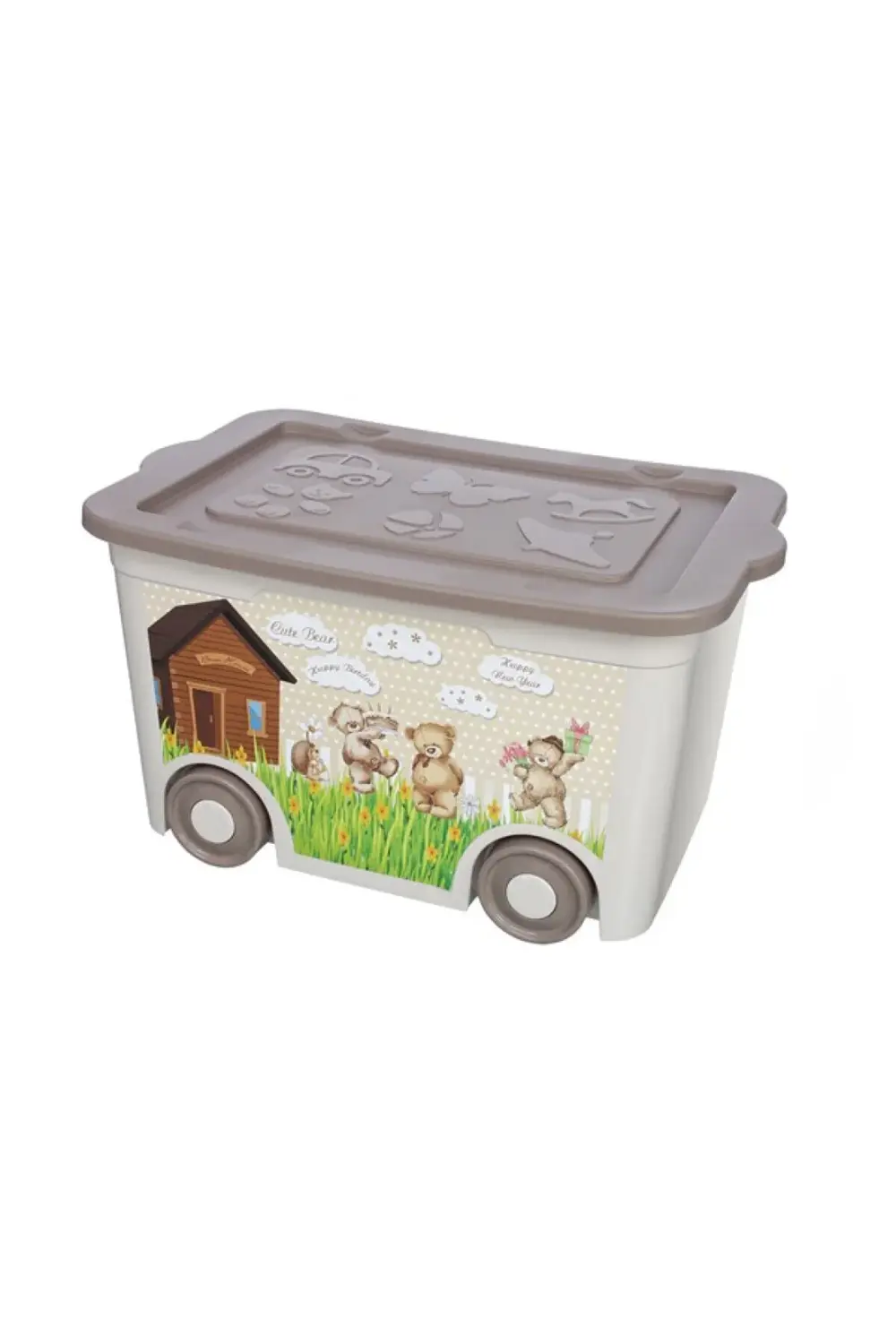 DESENLİ TEKERLEKLİ OYUNCAK KUTUSU (55 LT)