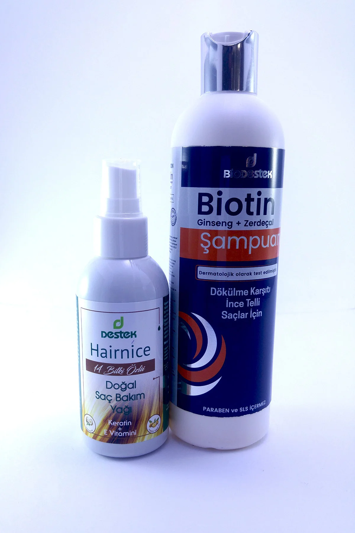 Destek Biotin Şampuan 330 ml Ve Hairnice Saç Bakım Yağı 150 ml